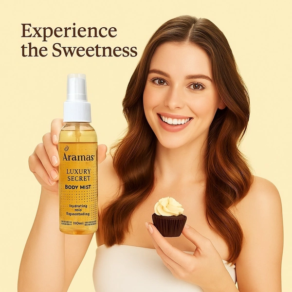 Luxury Secret Body Mist | Travel Friendly - Long Lasting Fragrance for Men & Women | 110 ml