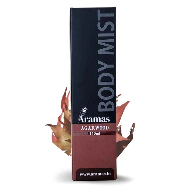 Aramas Agarwood Body Mist | Travel Friendly - Long Lasting Fragrance for Men & Women | 110 ml - 110 ml, Pack of 1, Liquid