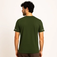 Aramas Originals Premium Cotton T-Shirt for Men | Soild Olive - XL, Olive, 220g, 1