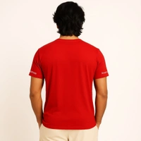 Aramas Originals Premium Cotton T-Shirt for Men | Soild Red - M, Red, 220g, 1