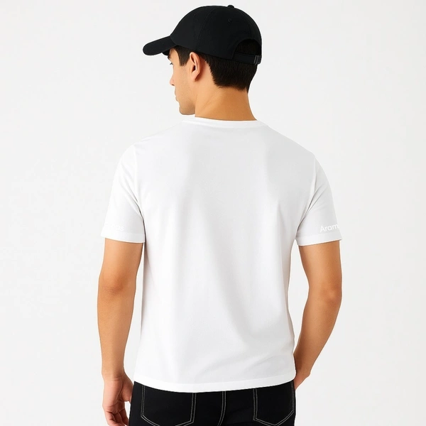 Aramas Originals Premium Cotton T-Shirt for Men | Soild White - XL, White, 220g, 1