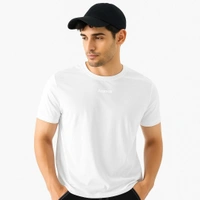 Aramas Originals Men’s Premium Cotton Regular Fit T-Shirt – White with “Year of Dragon” Graphic Print - L, White, 220g, 1