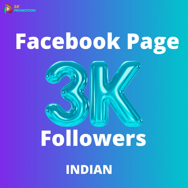 3k Facebook Page Followers IND