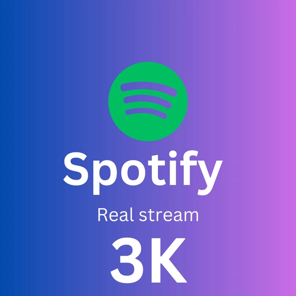 Spotify Real Stream ( Playlist Stream ) - 3K Stream
