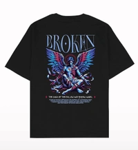 Broken Angel Oversized T-shirt - S