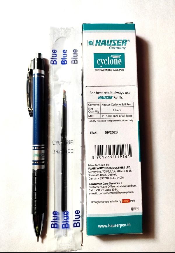 Hauser Cyclone Pen  - Blue