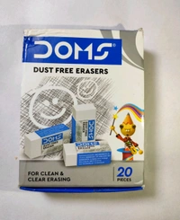 Doms Dust Free Eraser Packet  - White, 20 Pc