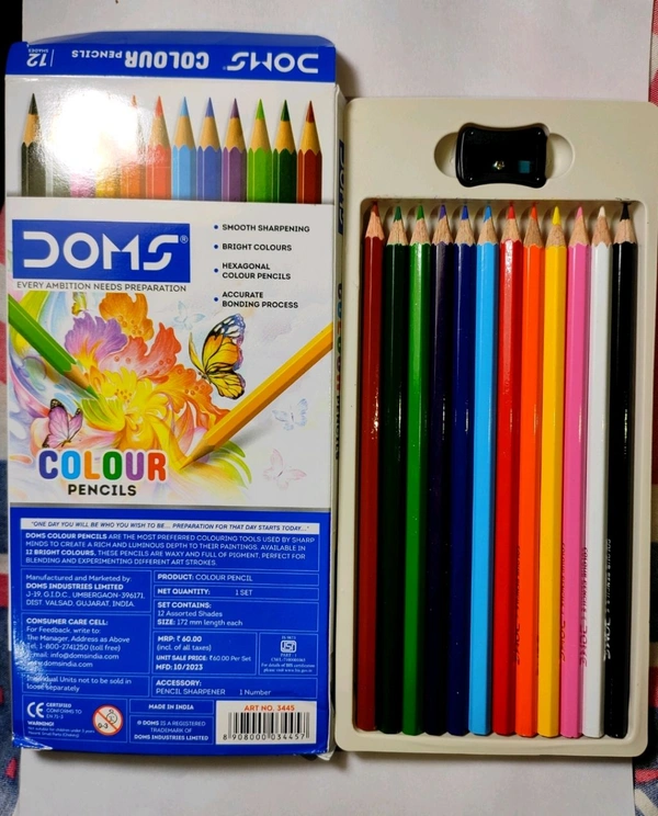 Doms Pencil Colour - 12 Pc, Large