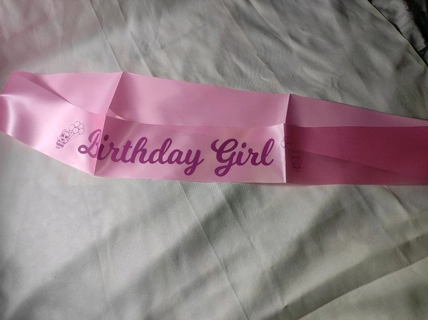 Sash Cloth Birthday Girl