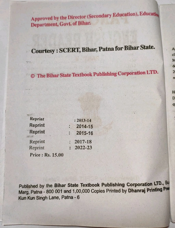 BTBC Class 10 Panorama English Reader Part 2