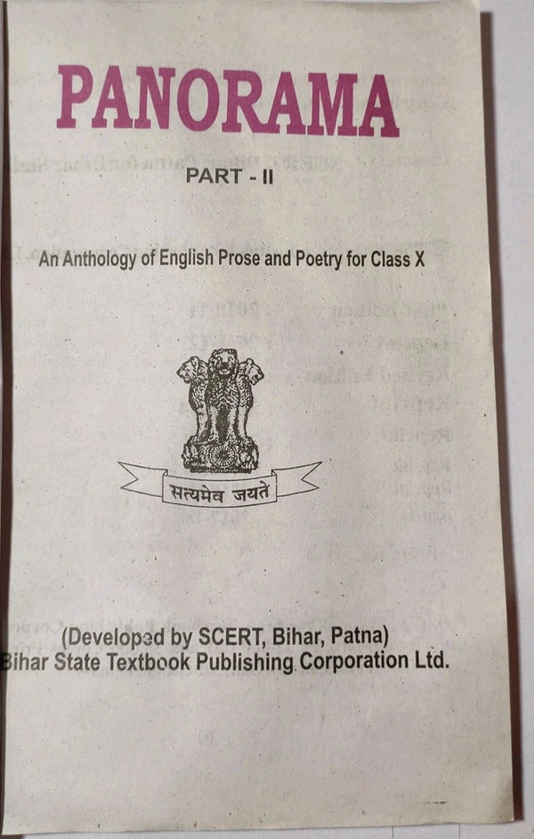 BTBC Class 10 English Panorama Part 2