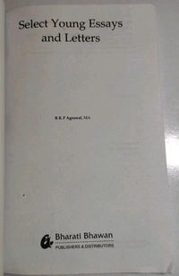 Bharati Bhawan Select Young Essays and Latters RKP Aggrawal 