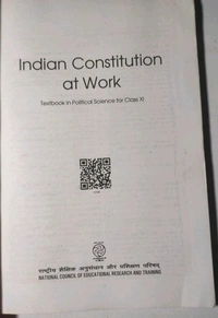 NCERT Class 11 Political Science Indian Constitution at Work