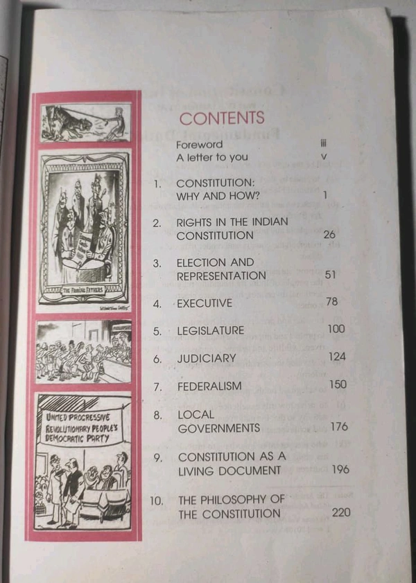 NCERT Class 11 Political Science Indian Constitution at Work