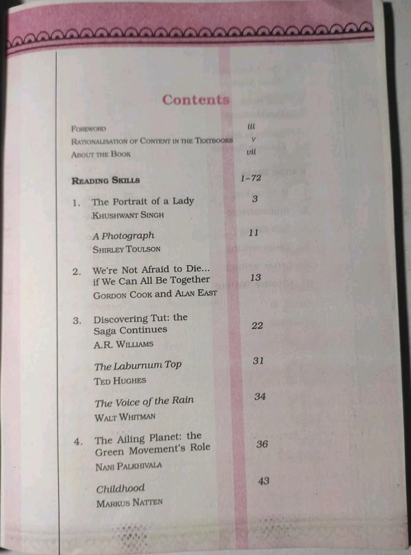 NCERT Class 11 English Hornbill