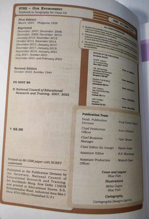 NCERT Class 7 Social Science Our Environment