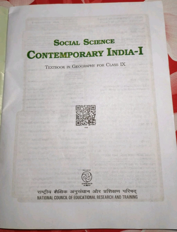 NCERT Class 9 Social Science Geography Contemporary India - 1