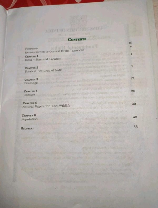 NCERT Class 9 Social Science Geography Contemporary India - 1