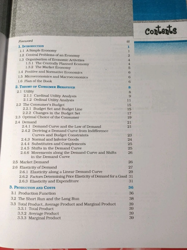 NCERT Class 12 Economics Introductory MicroEconomics 