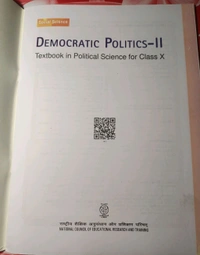 NCERT Class 10 Political Science Democratic Politics II Social Science