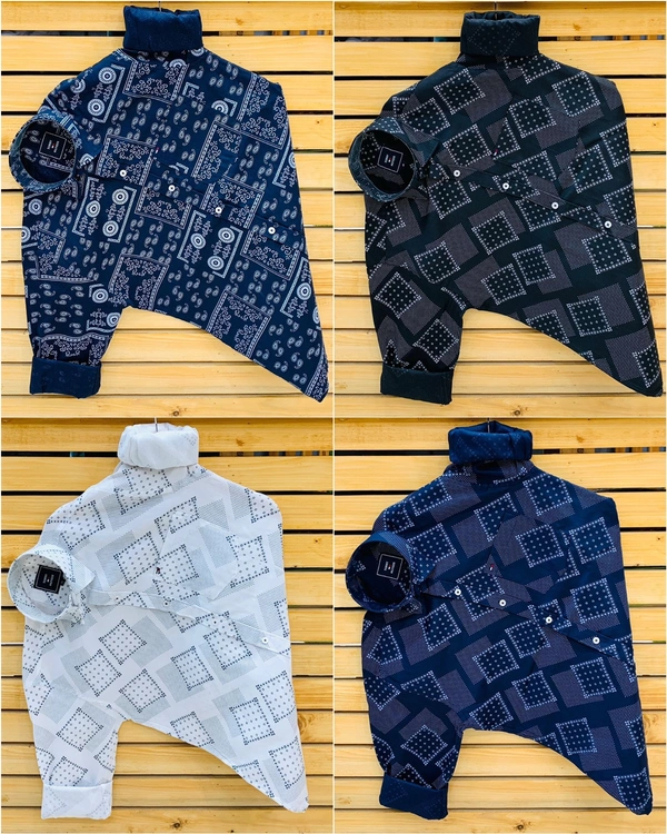 Tommy Printed Shirt (Combo Of 4 Shirt)