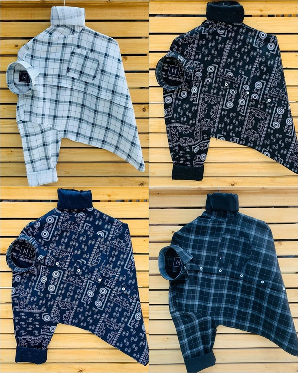 Tommy Printed Shirt (Combo Of 4 Shirt) - M
