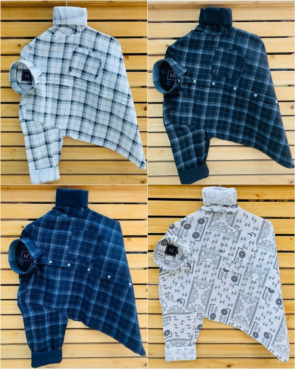 Tommy Printed Shirt (Combo Of 4 Shirt) - M