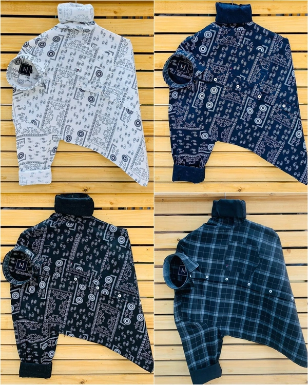 Tommy Printed Shirt (Combo Of 4 Shirt) - L