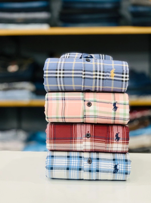 Latest RL Polo Check Shirt (Combo Of 4 Shirt) - Xxl