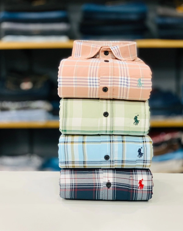 Latest RL Polo Check Shirt (Combo Of 4 Shirt) - Xl