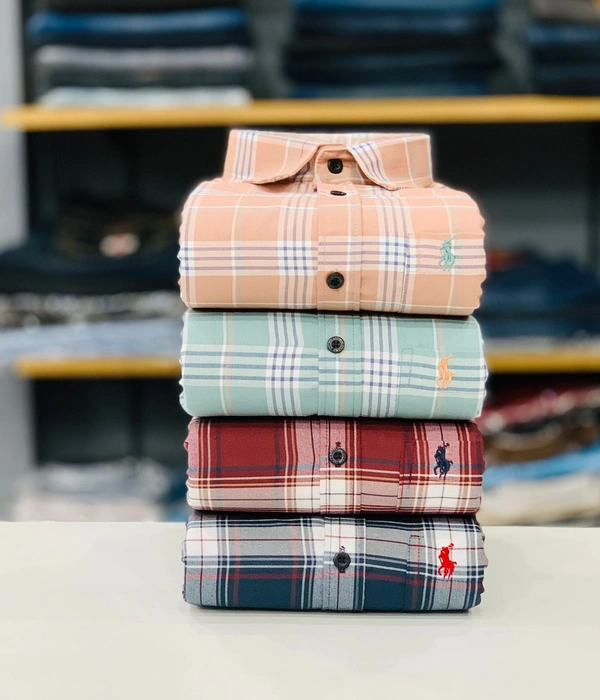 Latest RL Polo Check Shirt (Combo Of 4 Shirt) - Xl