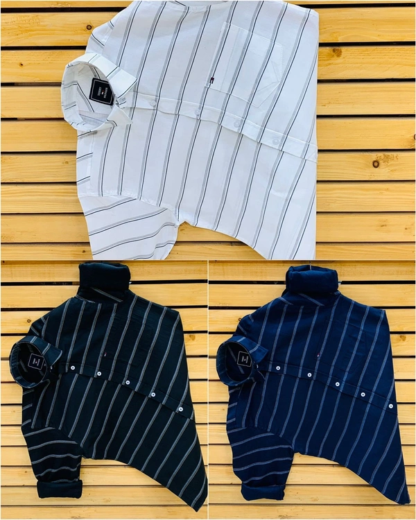 Tommy Lining Shirt (Combo Of 3 Shirt) - L