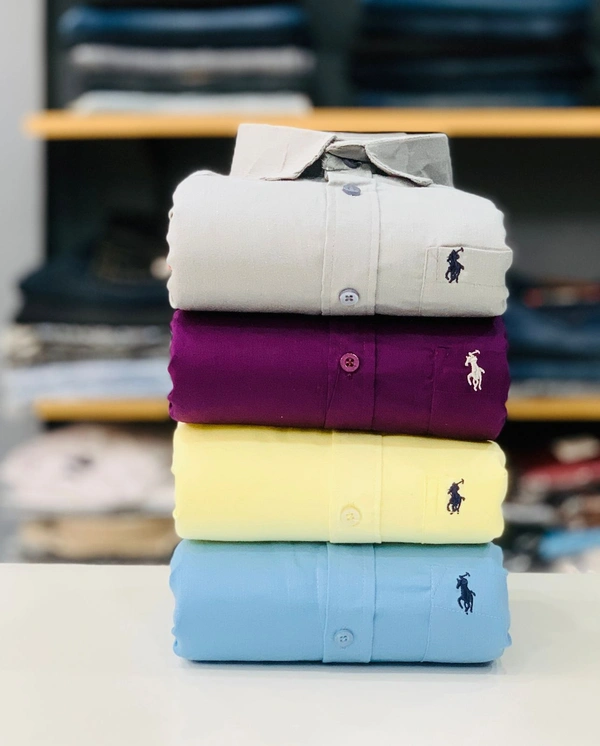 RL POLO Plain Shirt ( Combo Of 4pcs ) - Xxl