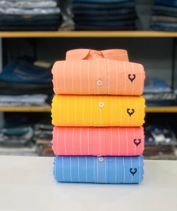 Allen Solly Lining Shirt (Combo Of 4 Shirt) - M