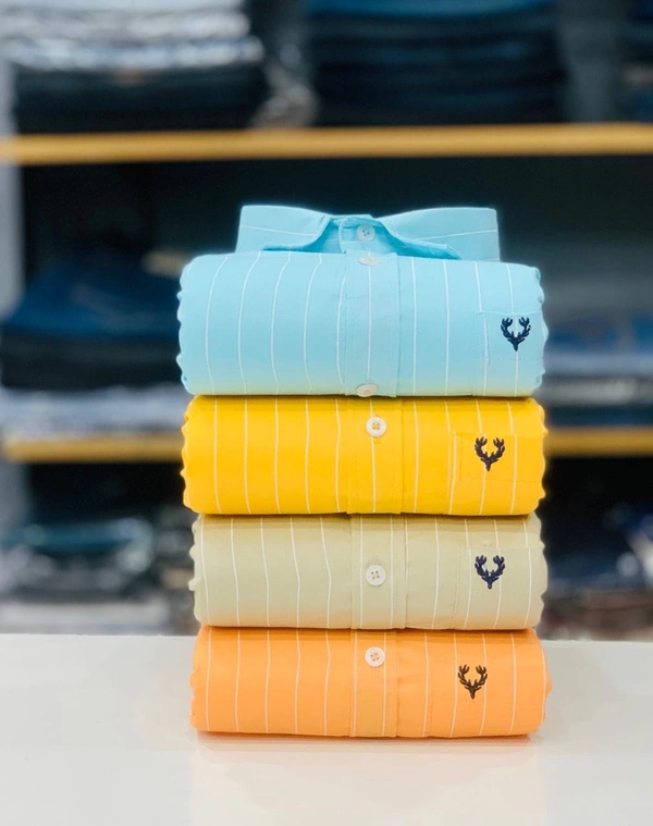 Allen Solly Lining Shirt (Combo Of 4 Shirt) - M