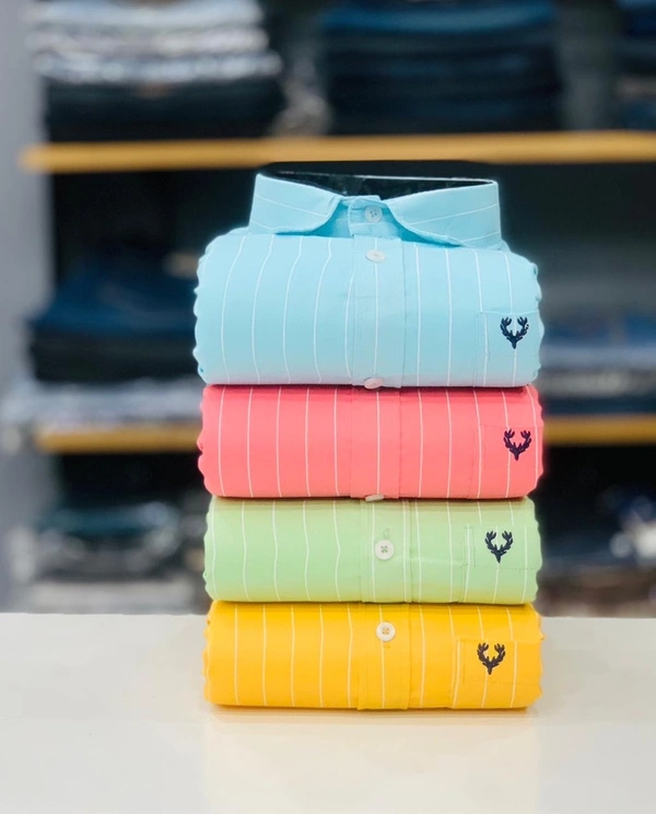 Allen Solly Lining Shirt (Combo Of 4 Shirt) - M