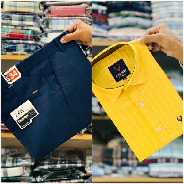 Combo Of Pent & Shirt - 34, Xxl