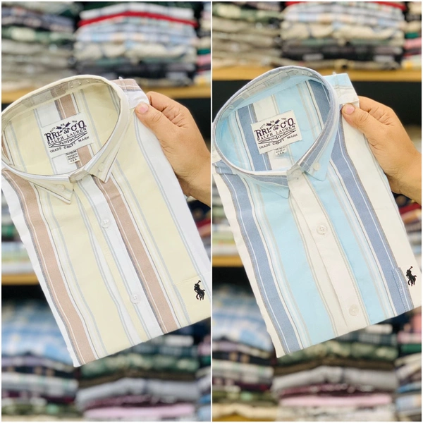 RL Polo Premium Lining Shirt (2 Shirt Combo Offer) - M
