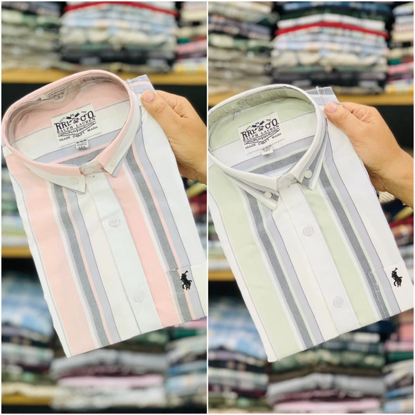 RL Polo Premium Lining Shirt (2 Shirt Combo Offer) - L