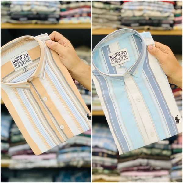 RL Polo Premium Lining Shirt (2 Shirt Combo Offer) - L
