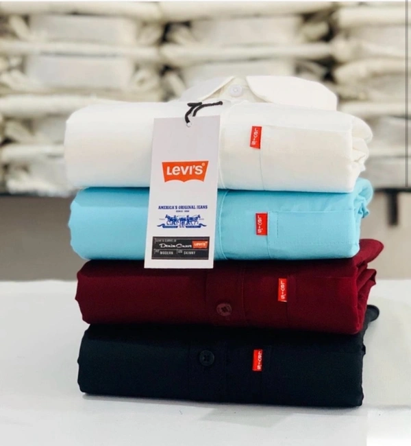 Levi’s Plain Shirt (Combo of 4 Shirt) - L