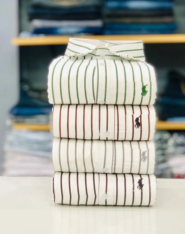 RL Polo Lining Shirt (Combo Of 4pcs) - L