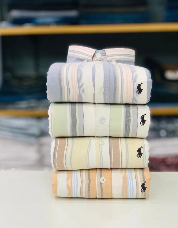 RL Polo Lining Shirt (Combo Of 4pcs) - L