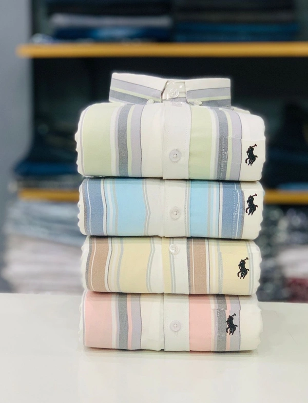 RL Polo Lining Shirt (Combo Of 4pcs) - L