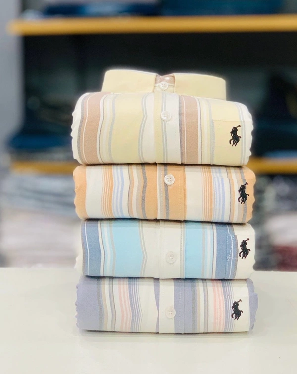 RL Polo Lining Shirt (Combo Of 4pcs) - L
