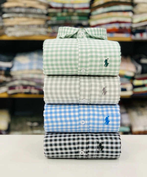 RL Polo Check Shirt (Pack of 4 Shirt) - M