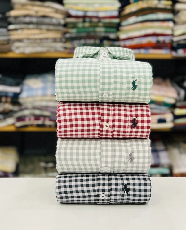 RL Polo Check Shirt (Pack of 4 Shirt) - M