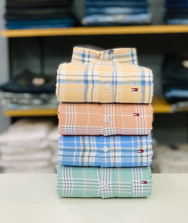 Tommy Check Shirt (Pack of 4 Shirt) - Xl