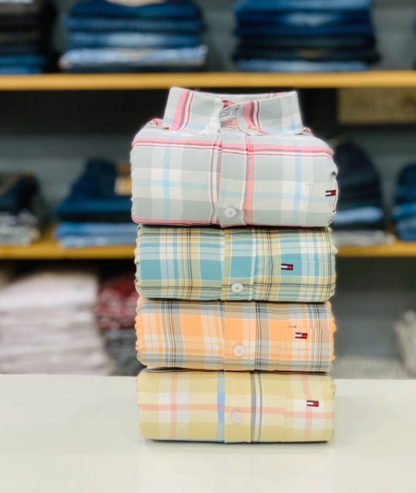 Tommy Check Shirt (Pack of 4 Shirt) - Xxl