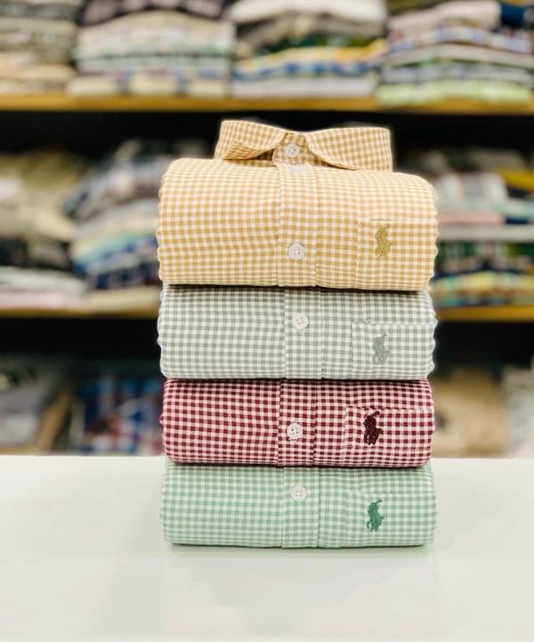 RL Polo Check Shirt (Pack of 4 Shirt) - M